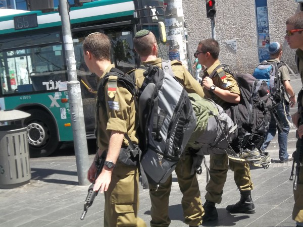 Soldados en Jerusalén