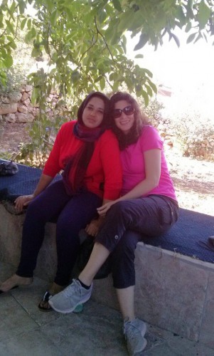 Con Fida Arar en Beit Ummar.