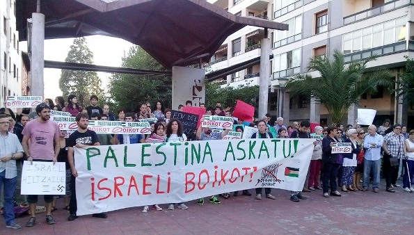 Palestina Libre. Boicot a Israel. Manifestación en Zumárraga, País Vasco, 22 de julio de 2014. Foto: Patxi Biain.